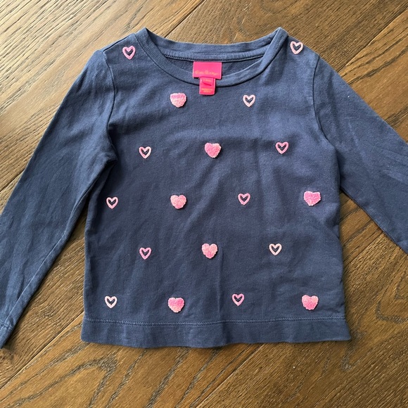Lilly Pulitzer Girl's Mini Rami Heart Sweatshirt - Picture 2 of 2